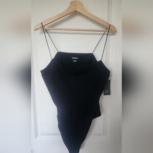 Wild Fable Black Tank Bodysuit Stretch Casual Seamless Cheeky Plus Size XXL